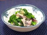 鯵と菜の花の辛子醤油レシピ1