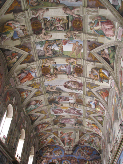 イタリア　ローマ　ヴァチカン美術館　システィーナ礼拝堂