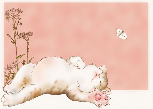 猫絵描きneupyの花のイラストと 銀魂 ヘタレらく描き ﾗｽﾄﾆｬﾝｽﾞｽﾀﾝﾃﾞｨﾝｸﾞ